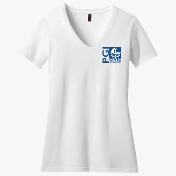 Ladies V-Neck Tee Shirts Thumbnail