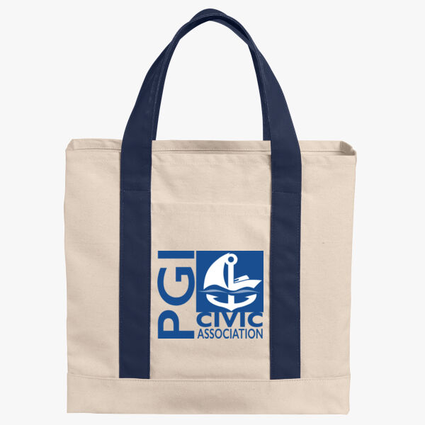 Cotton Canvas Two Tone Tote Thumbnail