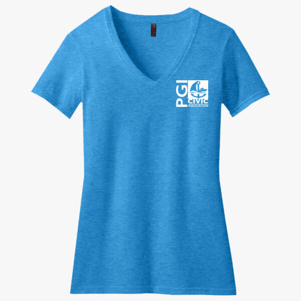 Ladies V-Neck Tee Shirts Thumbnail